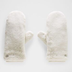 Plush Fleece Mittens /BONE